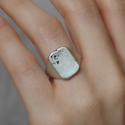 Distressed Signet Ring