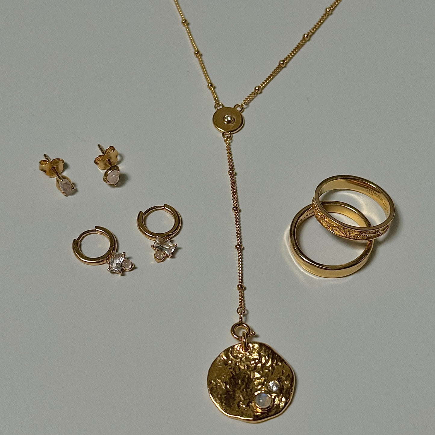 Molten Pendant Convertible Necklace - Gold