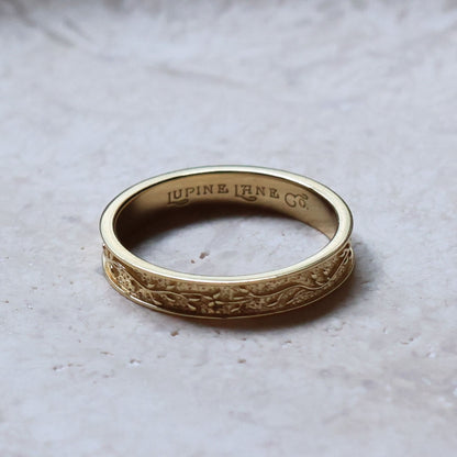 Embossed Vine Ring