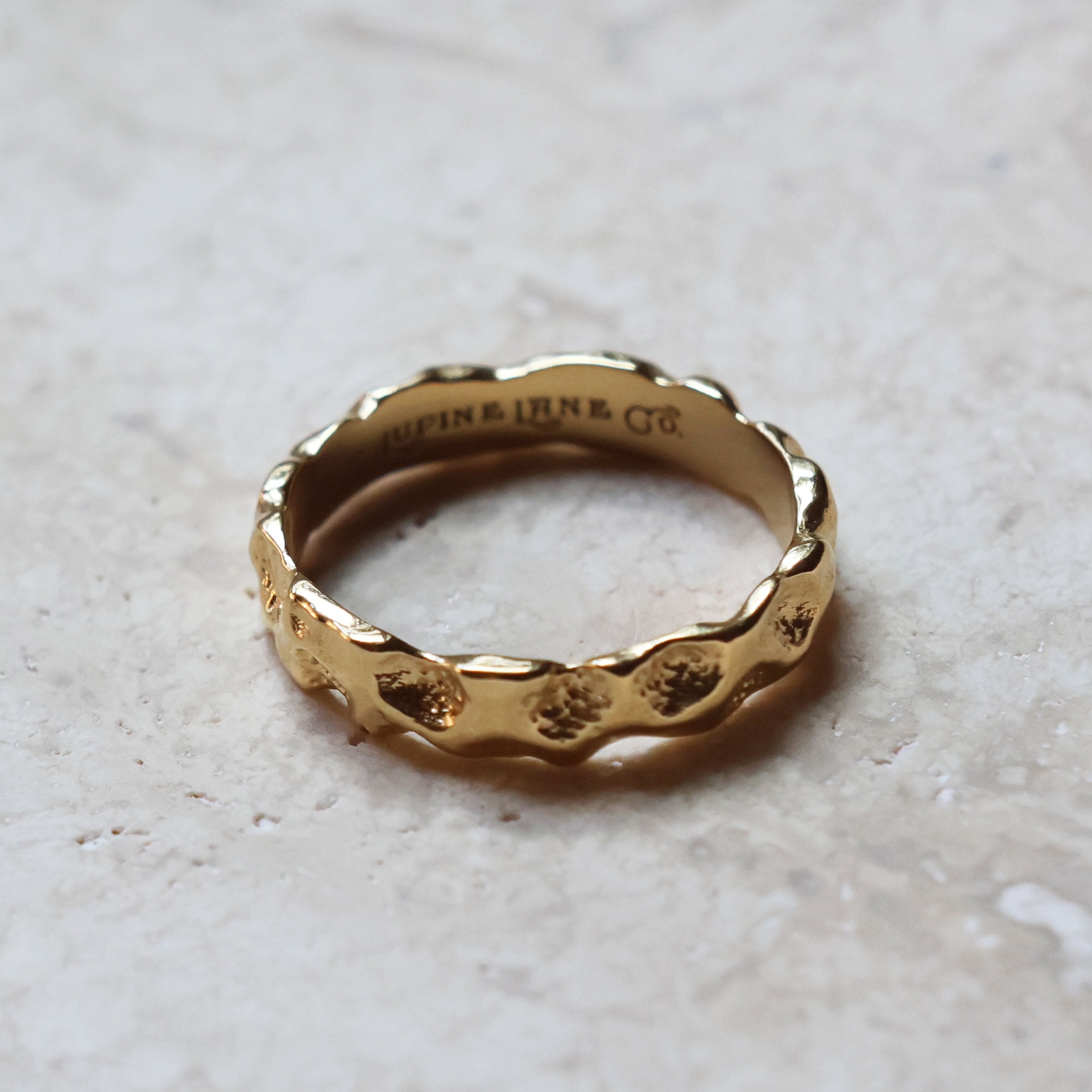 Imperfect Molten Ring - Gold