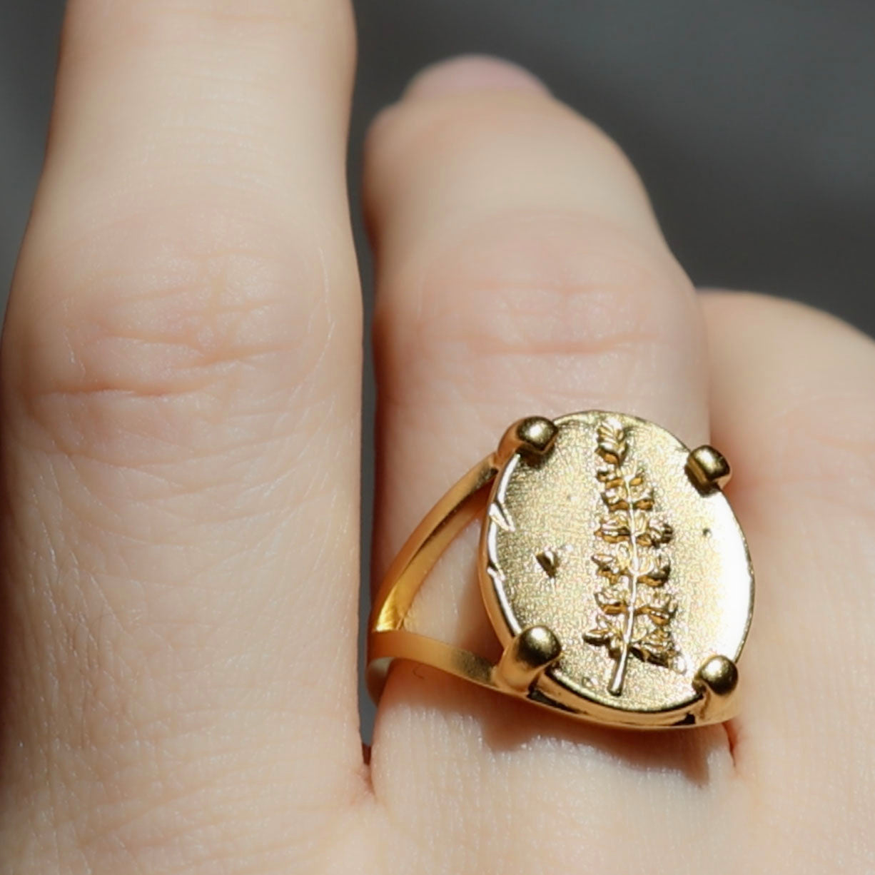 Lupine Coin Ring