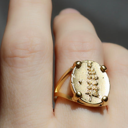 Lupine Coin Ring