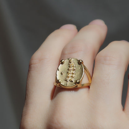 Lupine Coin Ring