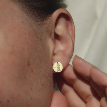 Lupine Coin Earrings