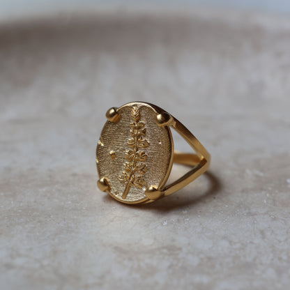 Lupine Coin Ring