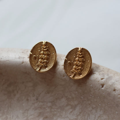 Lupine Coin Earrings