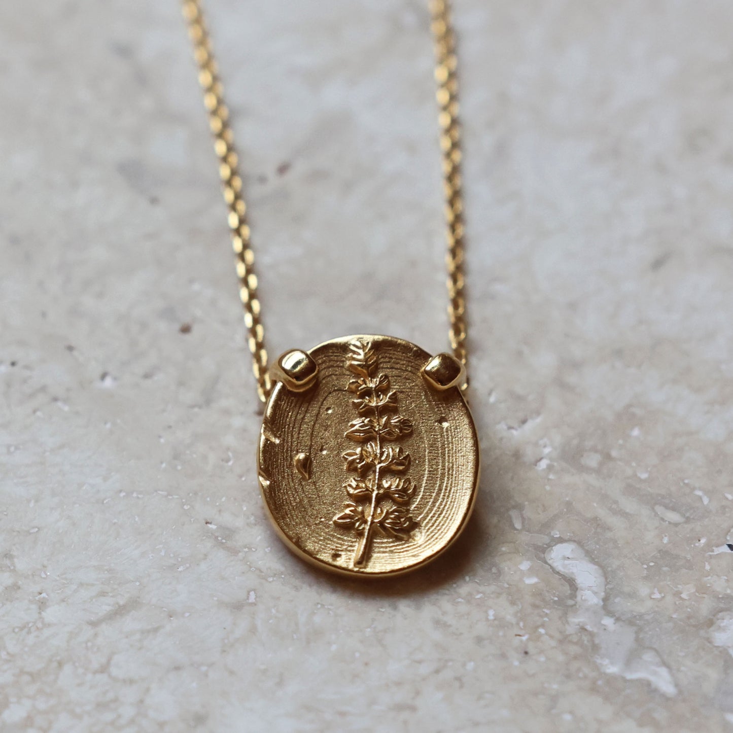 Lupine Coin Pendant