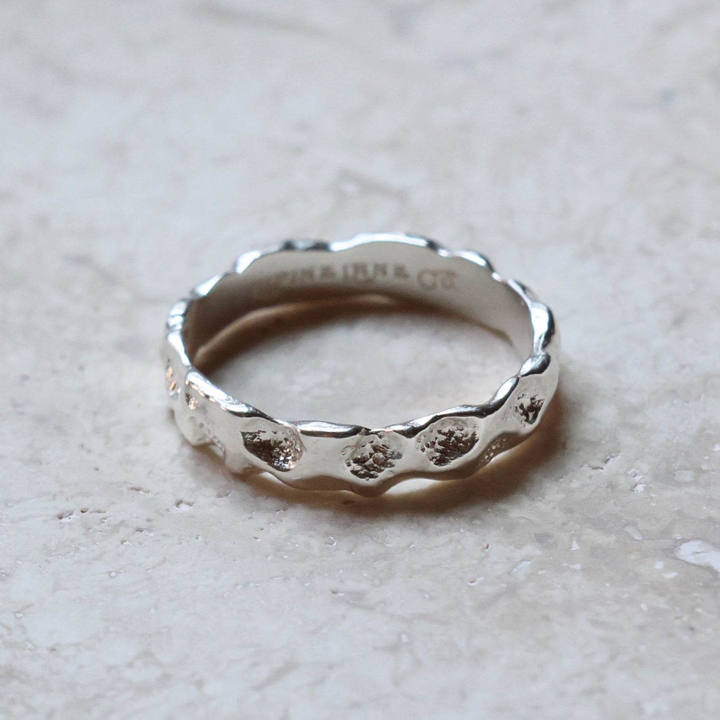 Imperfect Molten Ring - Silver