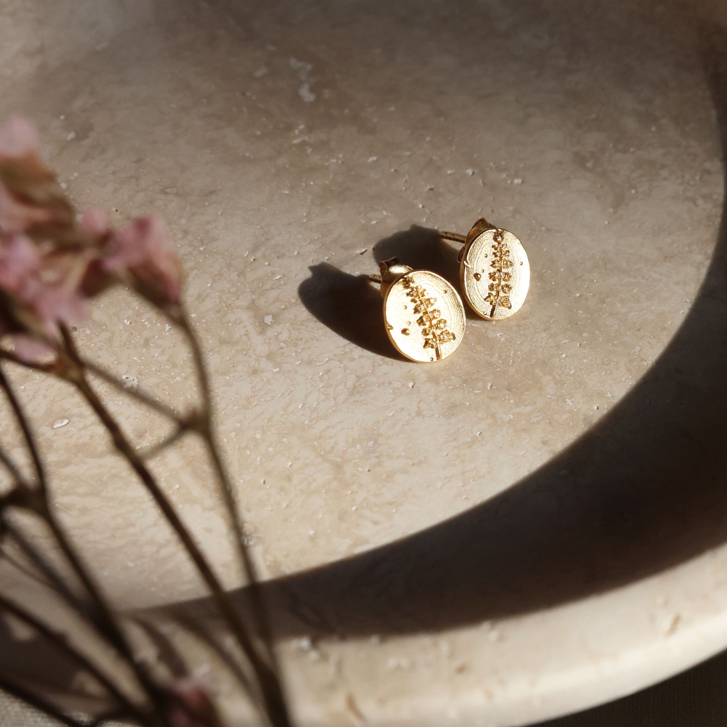Lupine Coin Earrings