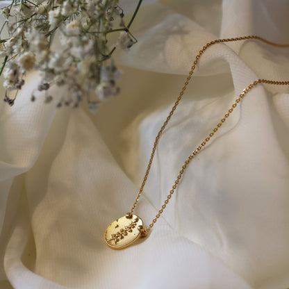 Lupine Coin Pendant